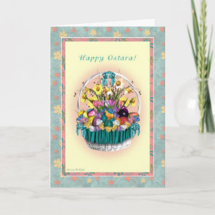 Happy Ostara - Vernal Equinox - Ostara Basket Card