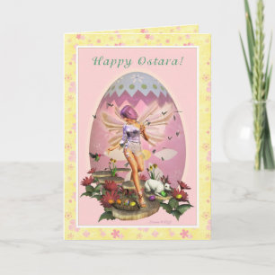 Happy Ostara - Vernal Equinox - Spring Faerie Card