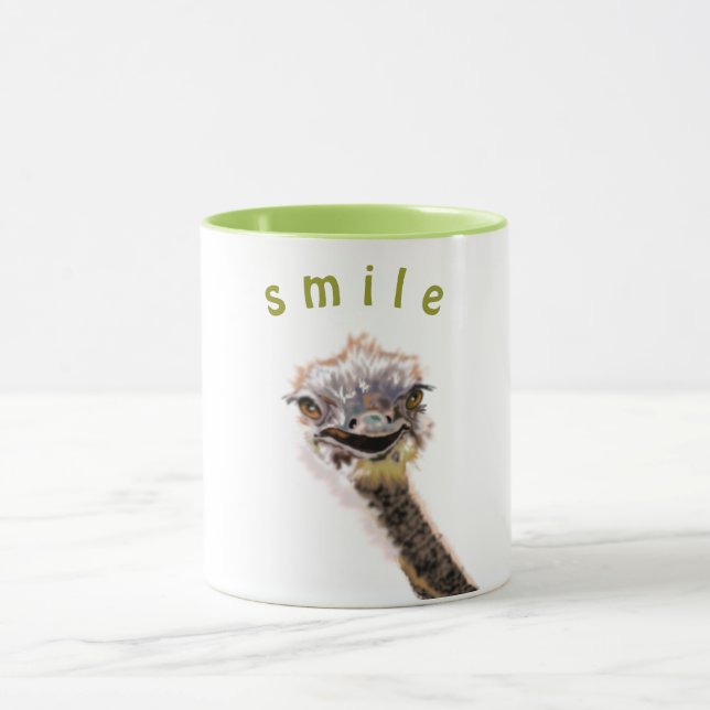Happy Ostrich Mug Smile (Center)