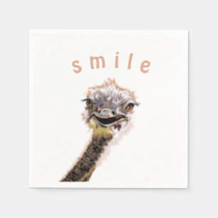 Happy Ostrich Napkins