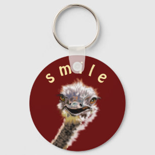 Happy Ostrich - Smile Keychain