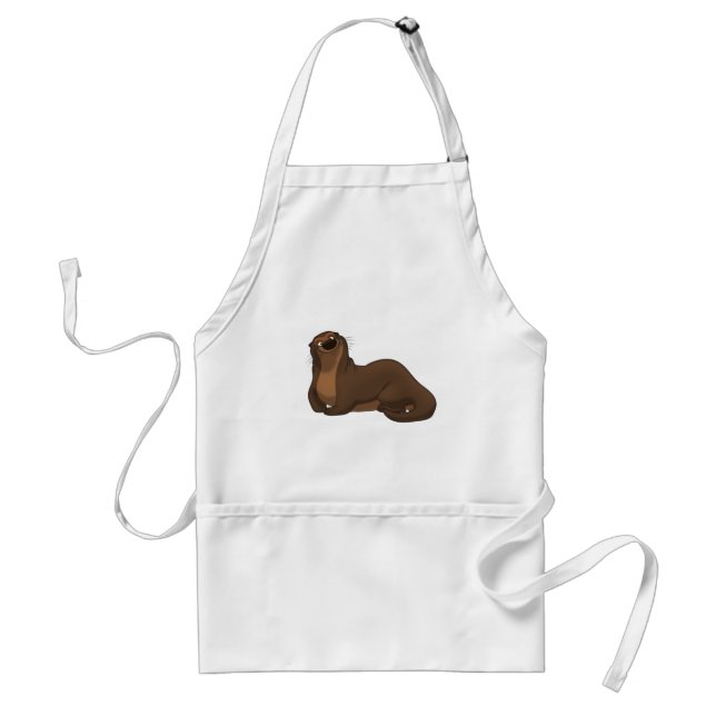 Happy Otter Apron (Front)