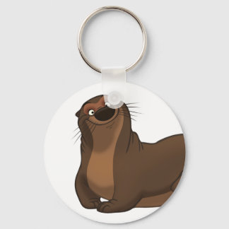 Happy Otter Keychain