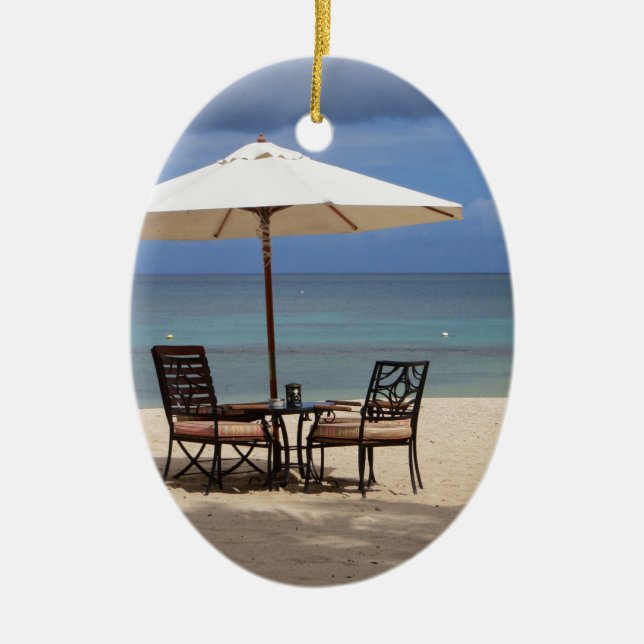 Happy Out Ceramic Ornament (Front)