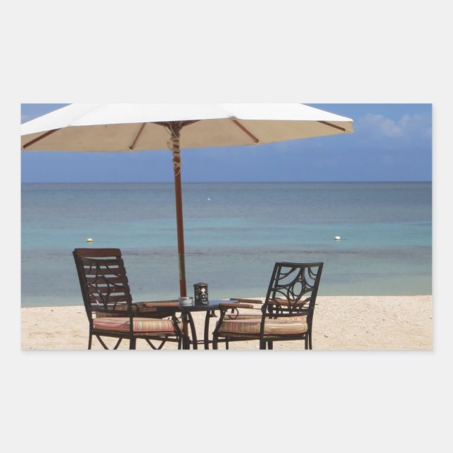 Happy Out Rectangular Sticker (Front)