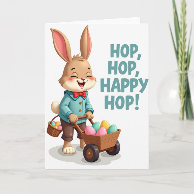 Happy Ovoid Cart Pattern Card (Front)