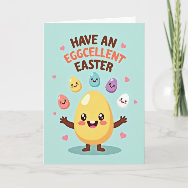 Happy Ovoid Friends Greeting Card (Front)