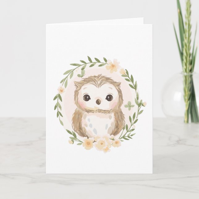 Happy Owl Card (Front)