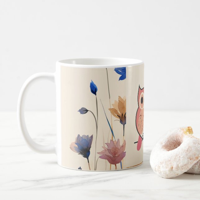 Happy Owl Classic Mug (With Donut)