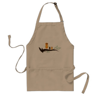 Happy Owl Family Adult Apron
