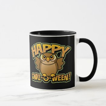 Happy Owl-o-ween Mug by koncepts at Zazzle