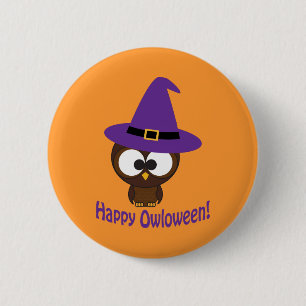 Happy Owloween Pinback Button