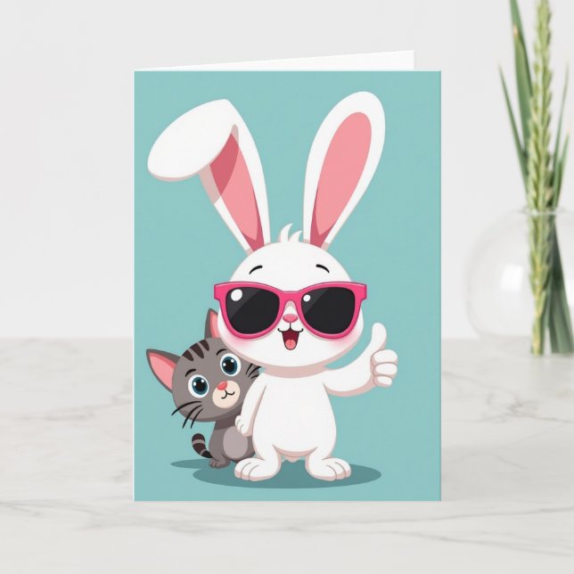 Happy Pals Thumbs Up Card (Front)