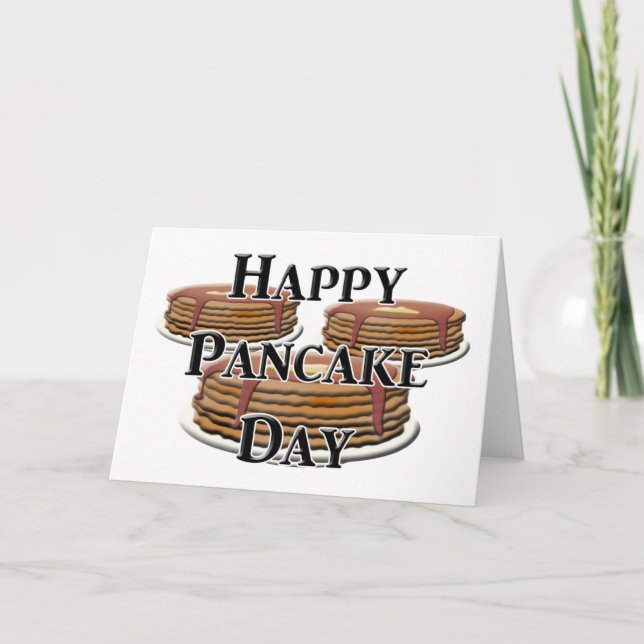Happy Pancake Day Card (Front)