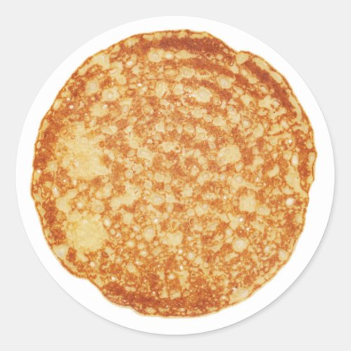 Happy Pancake Day Classic Round Sticker