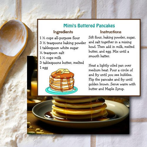 Happy Pancake Day or Shrove Tuesday Postcard