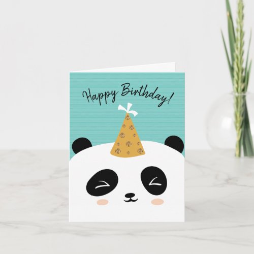 Happy Panda Birthday Card