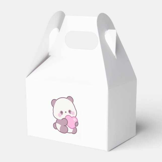 Happy Panda Design | Positive Cute Vibes Favor Boxes (Front Side)