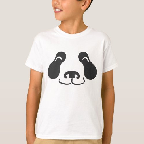 Happy Panda Face T_Shirt