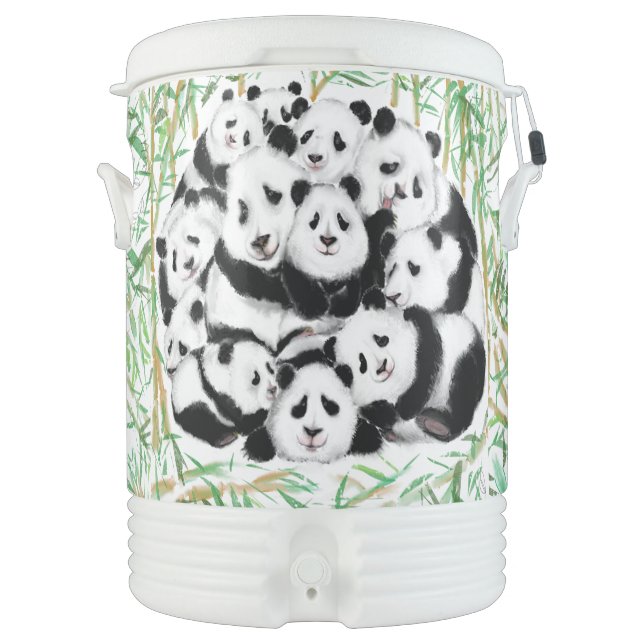 Happy Panda Family Beverage Cooler (Front)