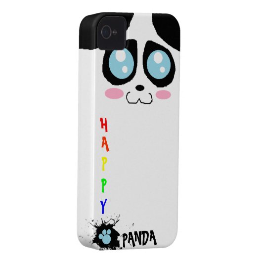 happy panda iphone 4 case (Back/Right)