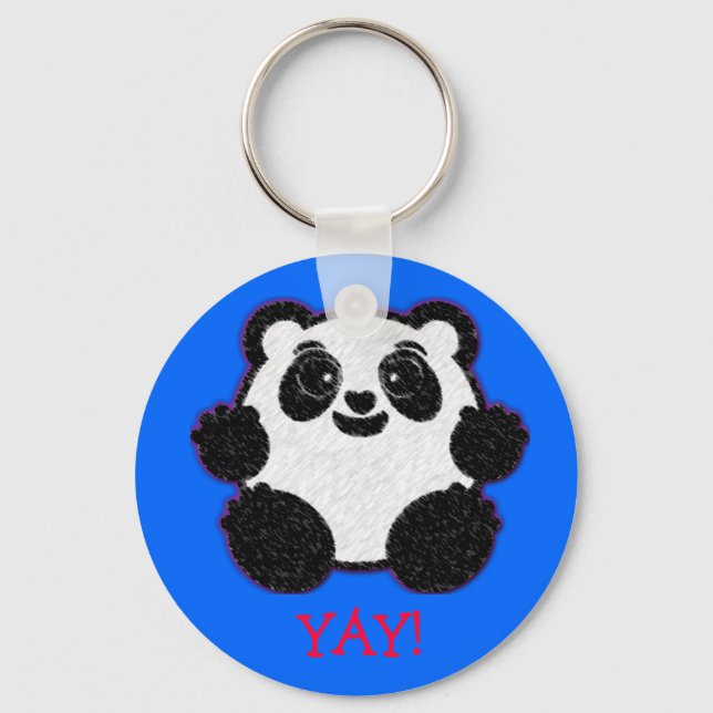 Happy Panda Keychain (Front)