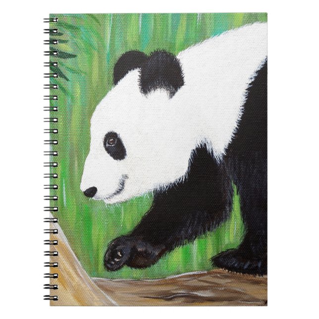 Happy Panda Painting Notebook (Front)