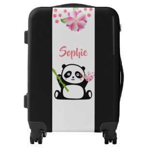 Happy Panda with Bamboo & Cherry Blossom  Luggage