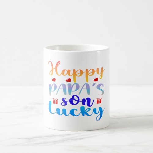 Happy Papas Son Lucky Coffee Mug
