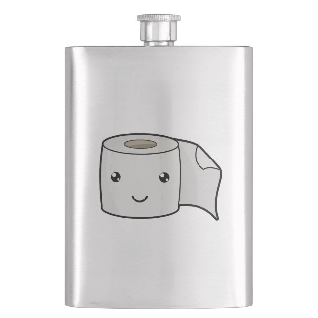 Happy Paper Flask (Front)