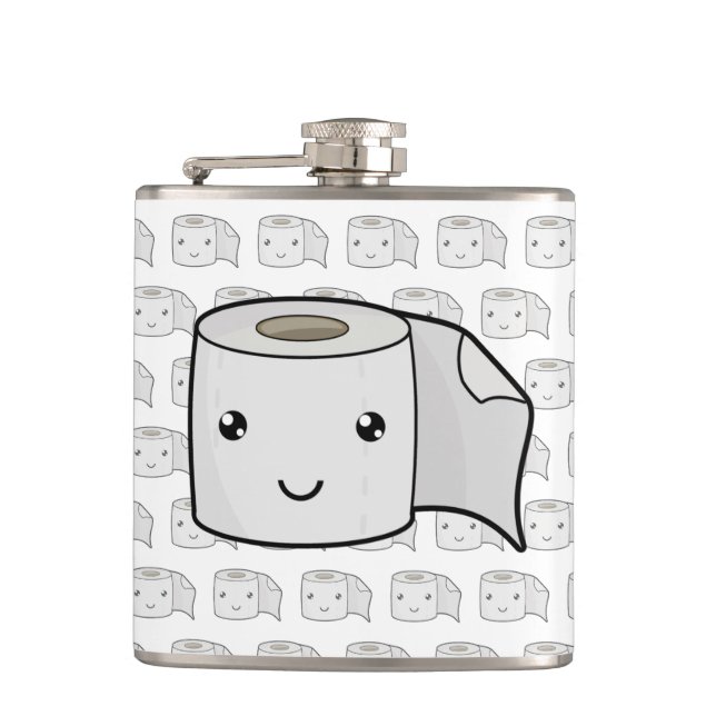 Happy Paper Flask (Front)