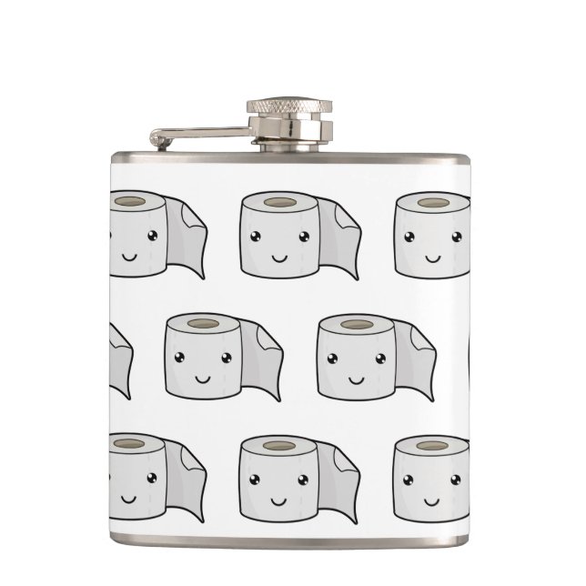 Happy Paper Flask (Front)