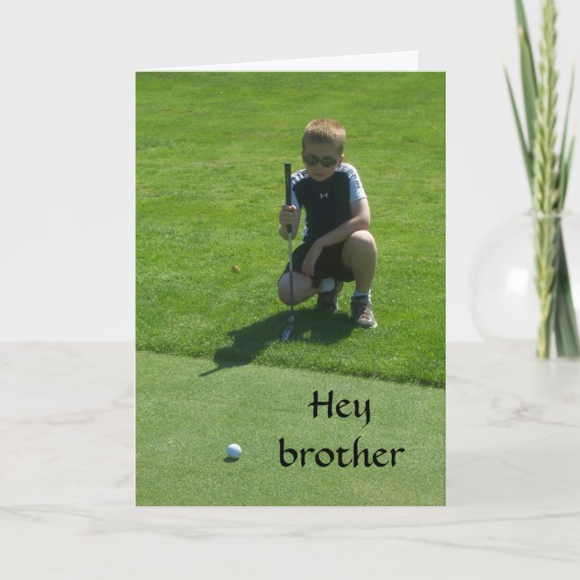 HAPPY PAR-FECT BIRTHDAY *BROTHER*  CARD (Front)