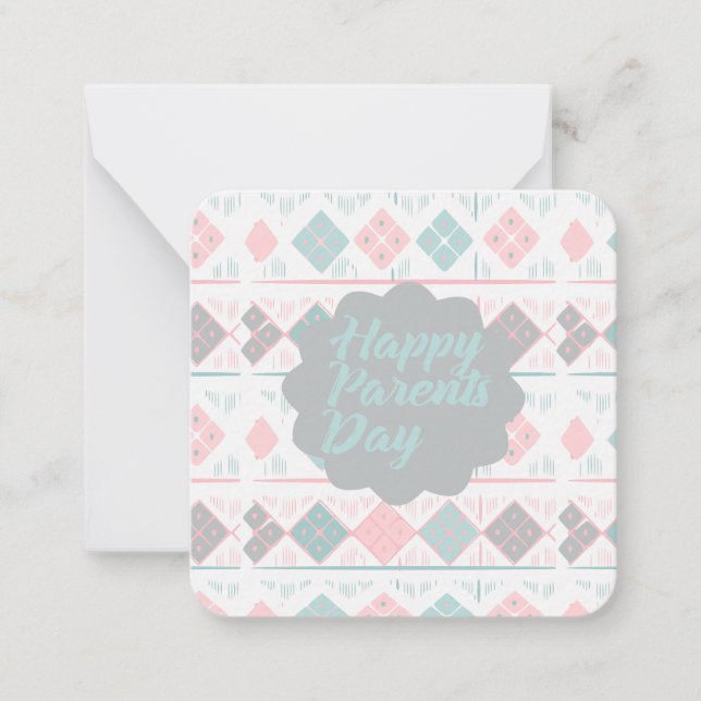 Happy Parents Day Note Card (Front)