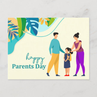 Happy Parents Day Postcard Full Colour