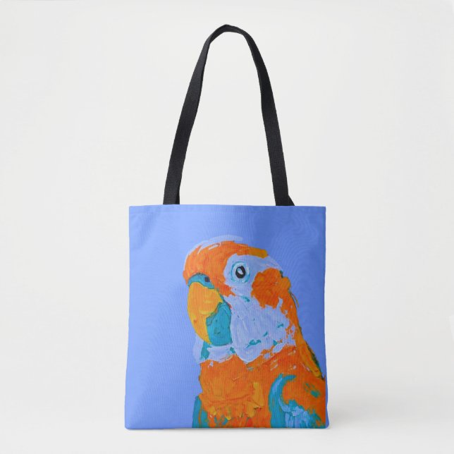 Happy Parrot Tote Bag (Front)