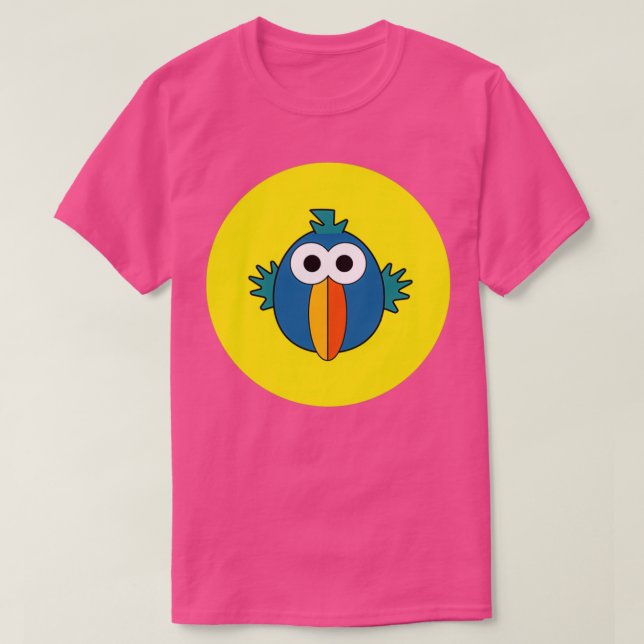 Happy Parrot Yellow T-Shirt (Design Front)