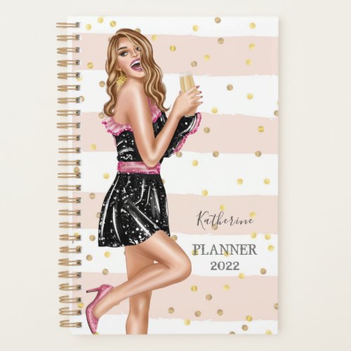 Happy Party Girl Spiral Photo Planner