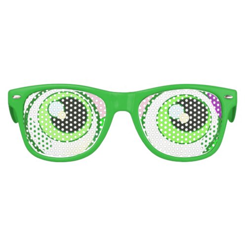 Happy Party Green Eyes Kids Sunglasses