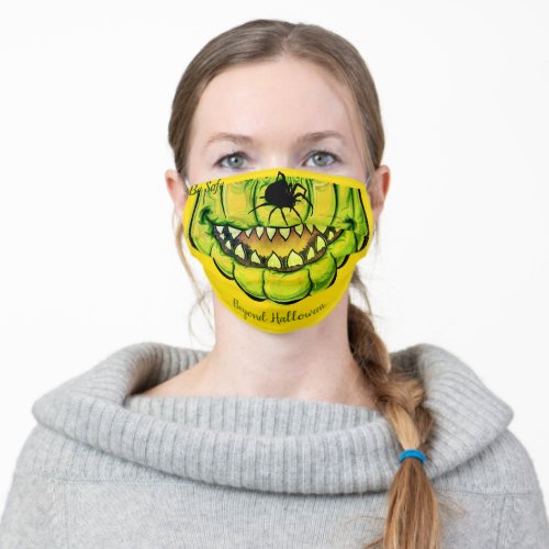 Happy Party Pumpkin Halloween Adult Cloth Face Mask
