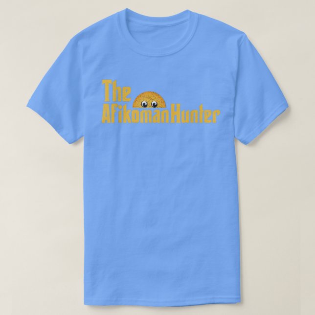Happy Passover Afikoman Hunter Jewish Family Seder T-Shirt (Design Front)