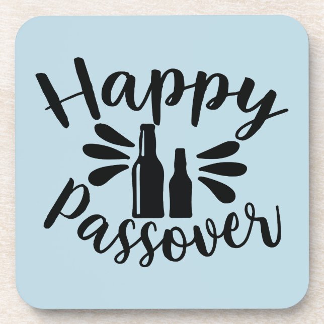 Happy Passover Beverage Coaster (Front)
