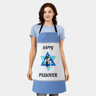 Happy Passover Cats Apron