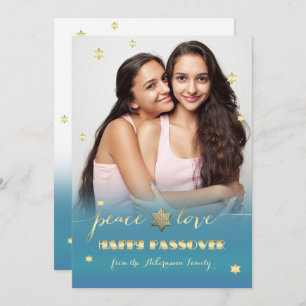 Happy Passover. Custom Flat Photo Card