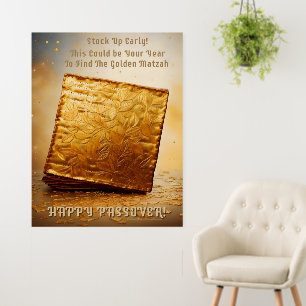 Happy Passover! Golden Matzah Foam Board