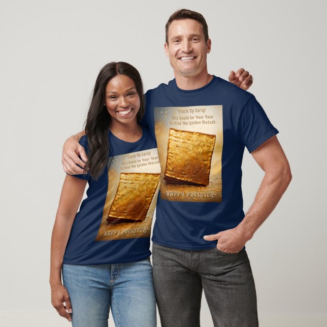 Happy Passover! Golden Matzah T-Shirt (Unisex)