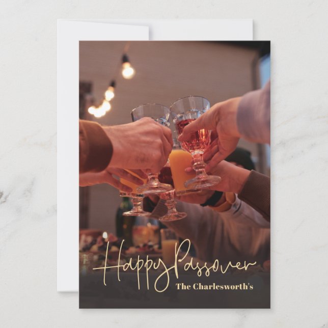 Happy Passover Holiday Card (Front)