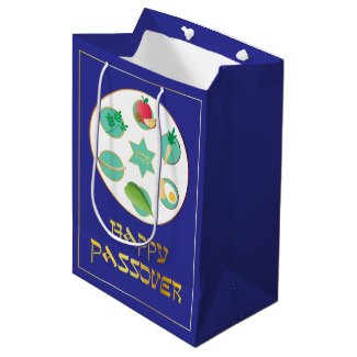 Happy Passover In Blue