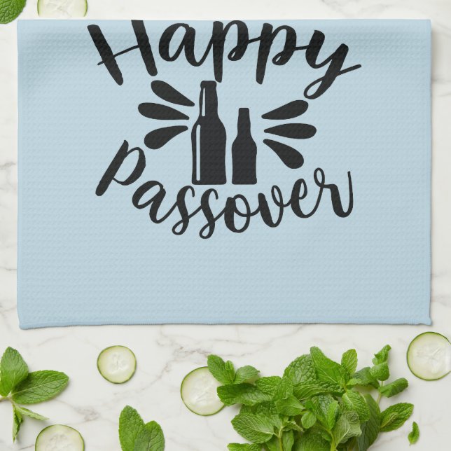 Happy Passover Kitchen Towel (Folded)