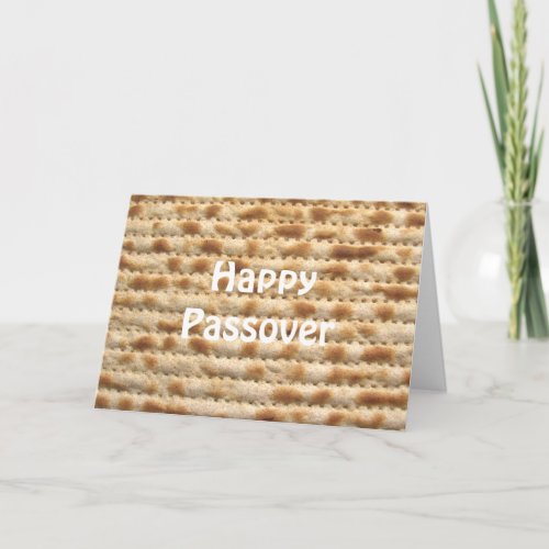 Happy Passover Matzah greeting card